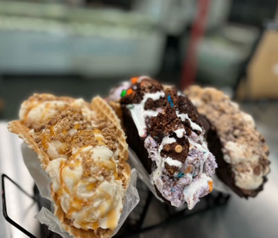 Homemade Waffle Tacos in Lockport, IL | Cool Creations Homemade Ice Cream